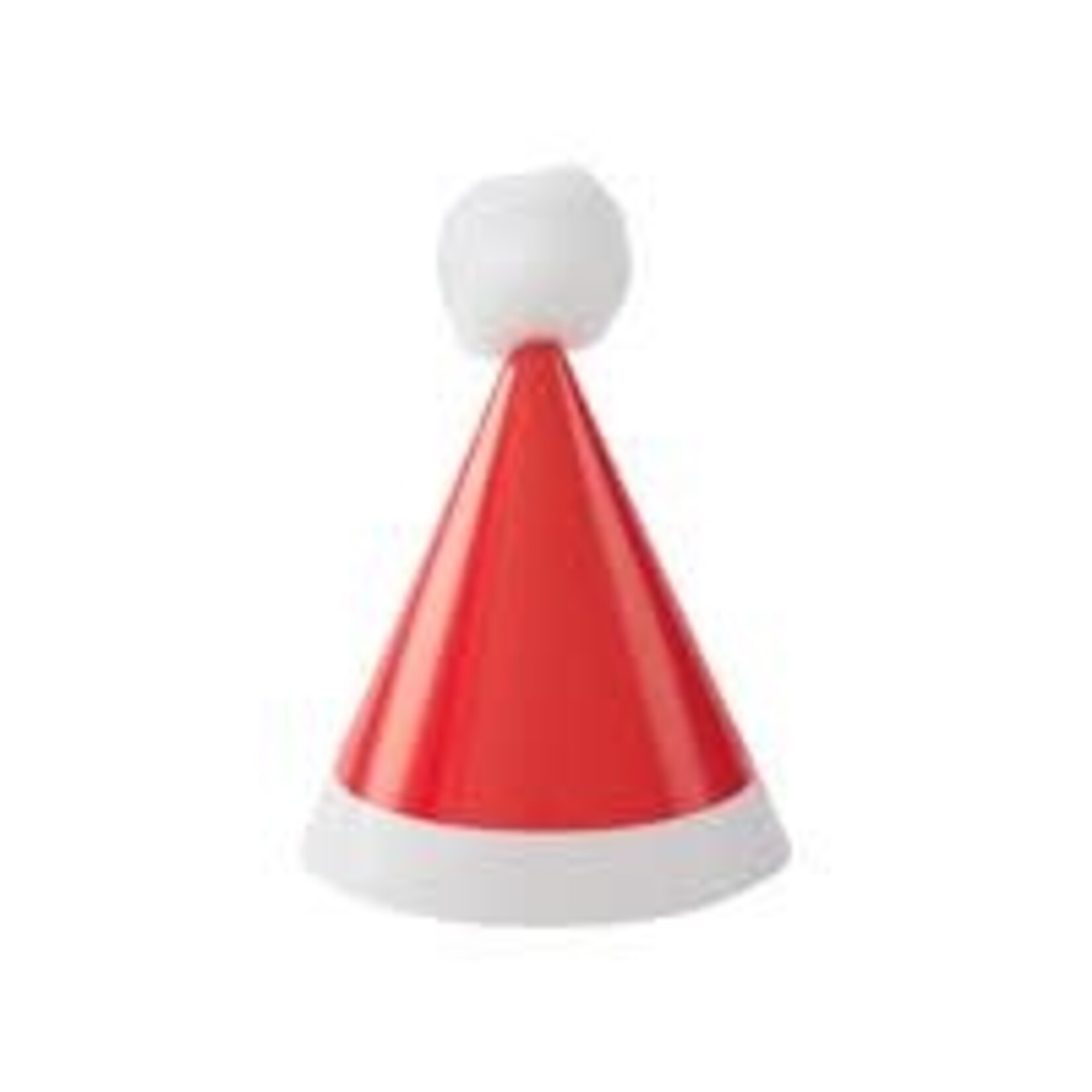 unique Mini Pom Pom Santa Party Hats - 8ct.
