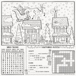 unique Santa Christmas Coloring Placemats - 8ct.