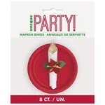 unique Poinsettia Flower Napkin Holder - 8ct.