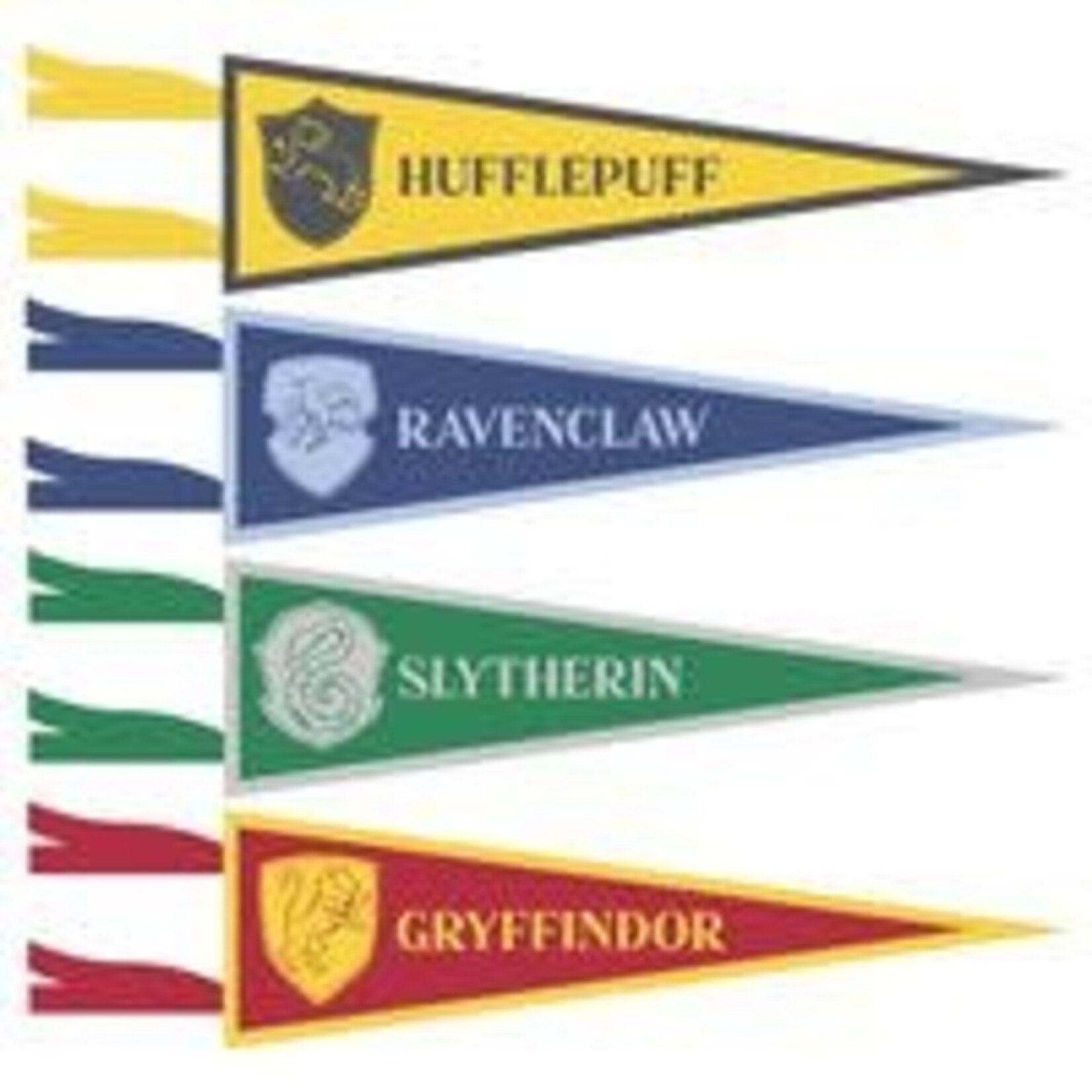 unique 14" Harry Potter Fabric House Pennant Favors - 4ct.