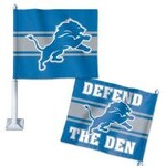 Wincraft Inc. Detroit Lions Defend The Den Car Flag - 1ct.