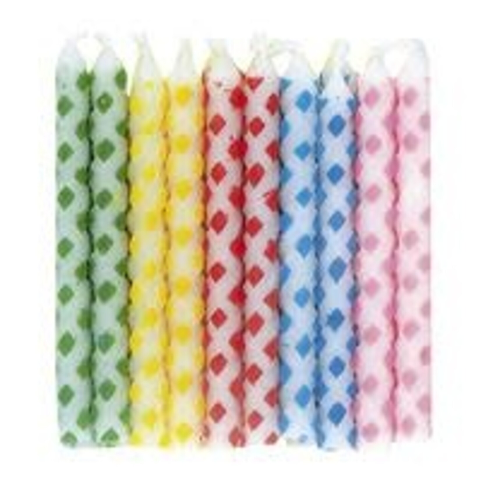 unique Diamond Dot Birthday Candles - 20ct. Asst. Colors