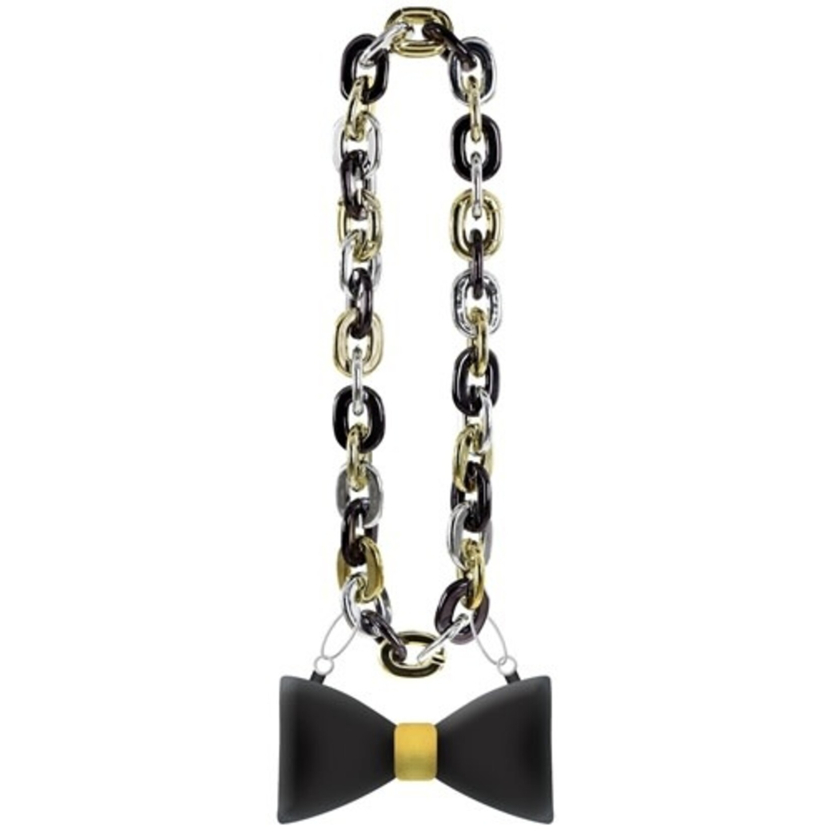Amscan 32" Oversized Chain Necklace w/ Bowtie Pendent - 1ct.
