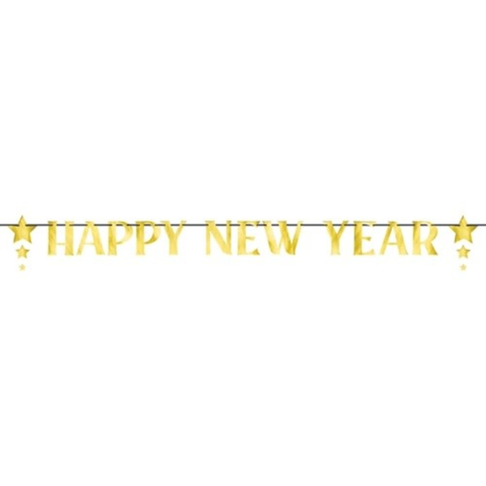 Amscan 12' Gold Happy New Year Banner - 1ct.