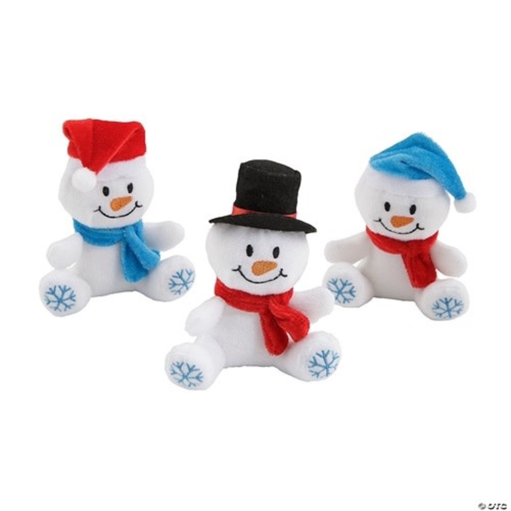 Fun Express 4.5" Plush Snowflake Snowman - 1ct.