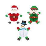 Beistle 8" Elf, Santa & Snowman Tissue Decorations - 3ct.