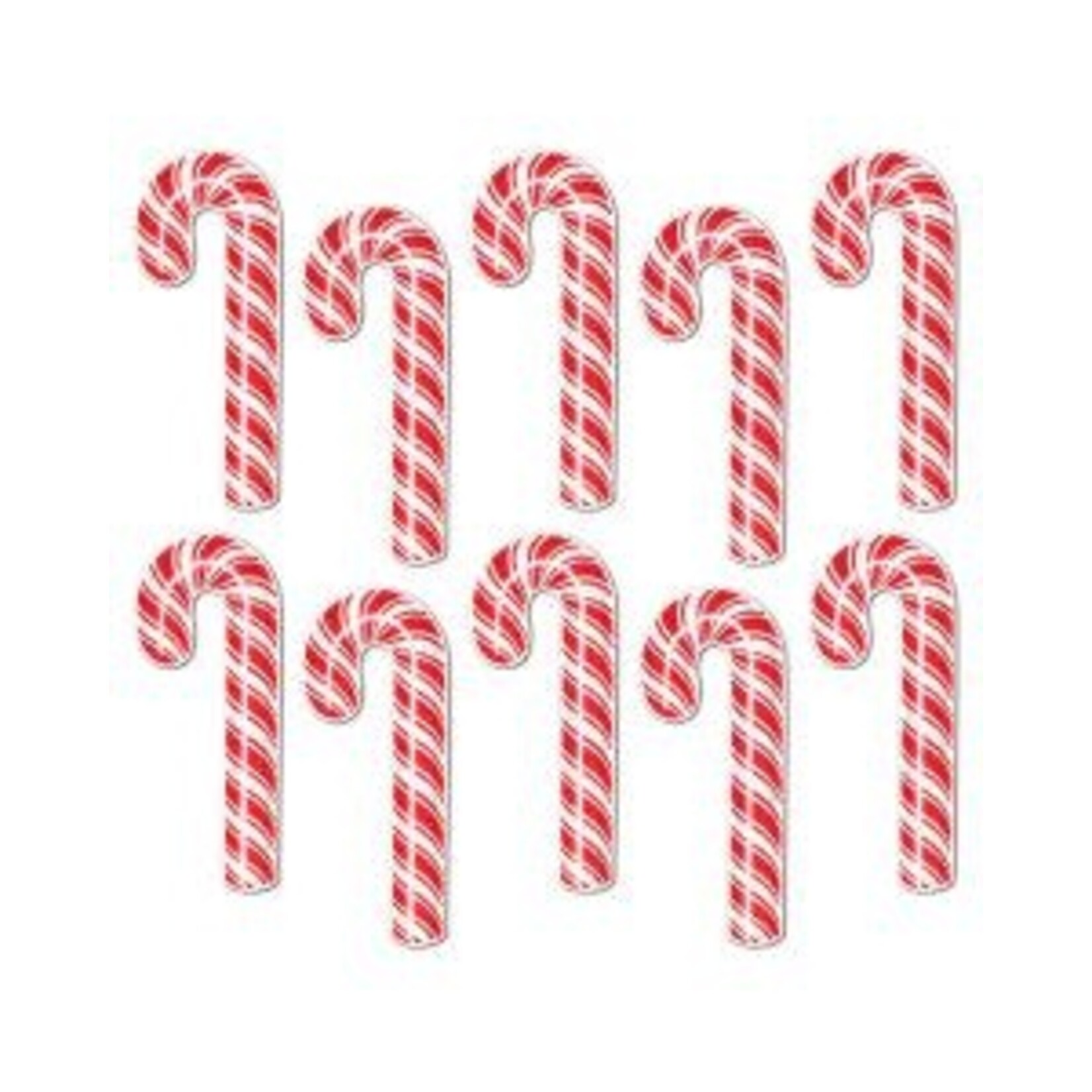 Beistle 7.5" Mini Candy Cane Cutouts - 10ct.
