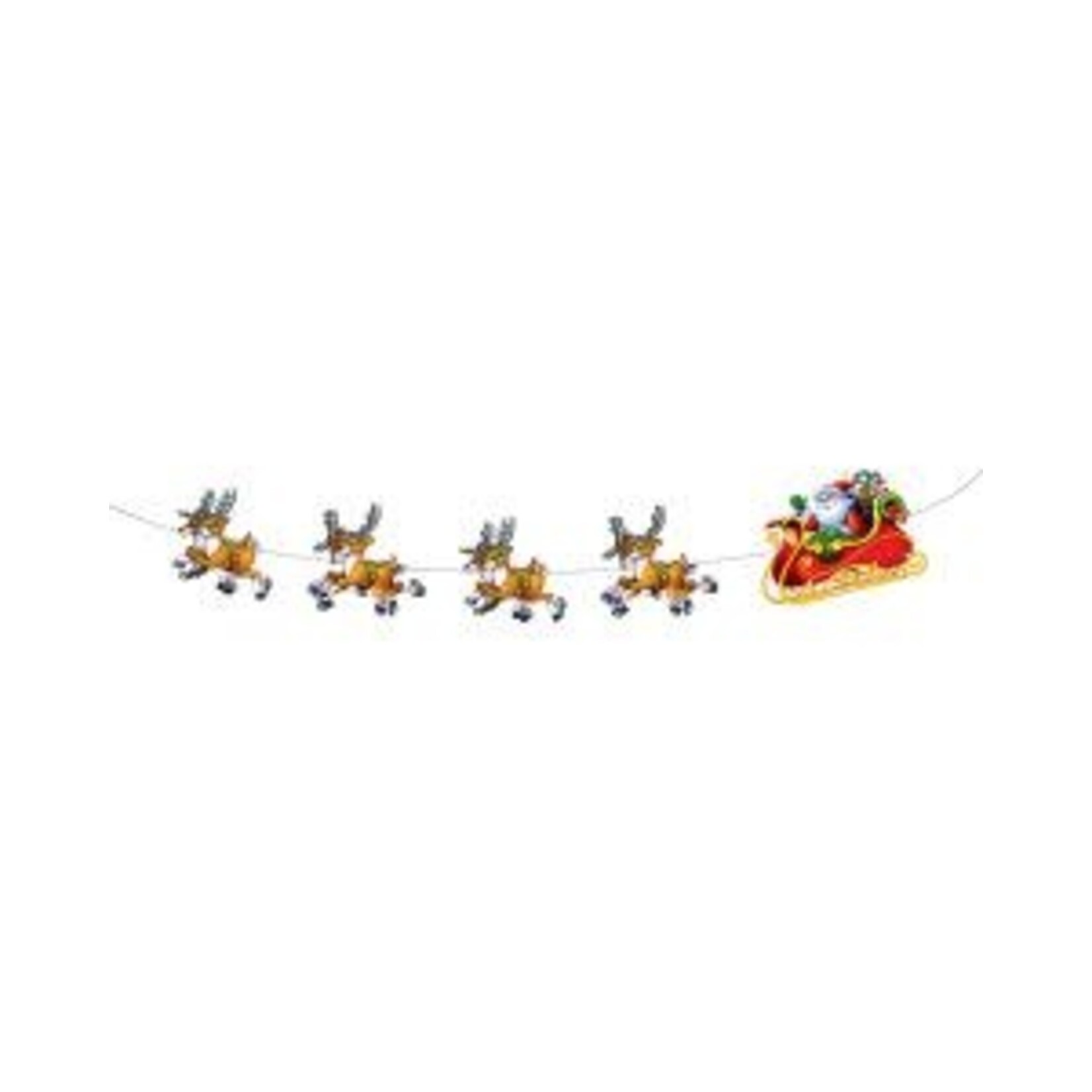 Beistle 8' Santa & Sleigh Christmas Banner - 1ct.