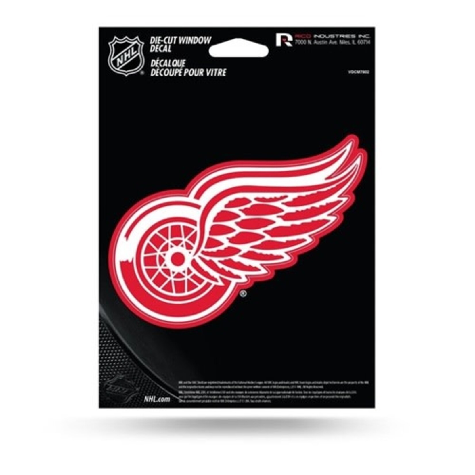 Rico Industries Detroit Red Wings Die-Cut Window Logo Decal - 1ct. (5" x 7")