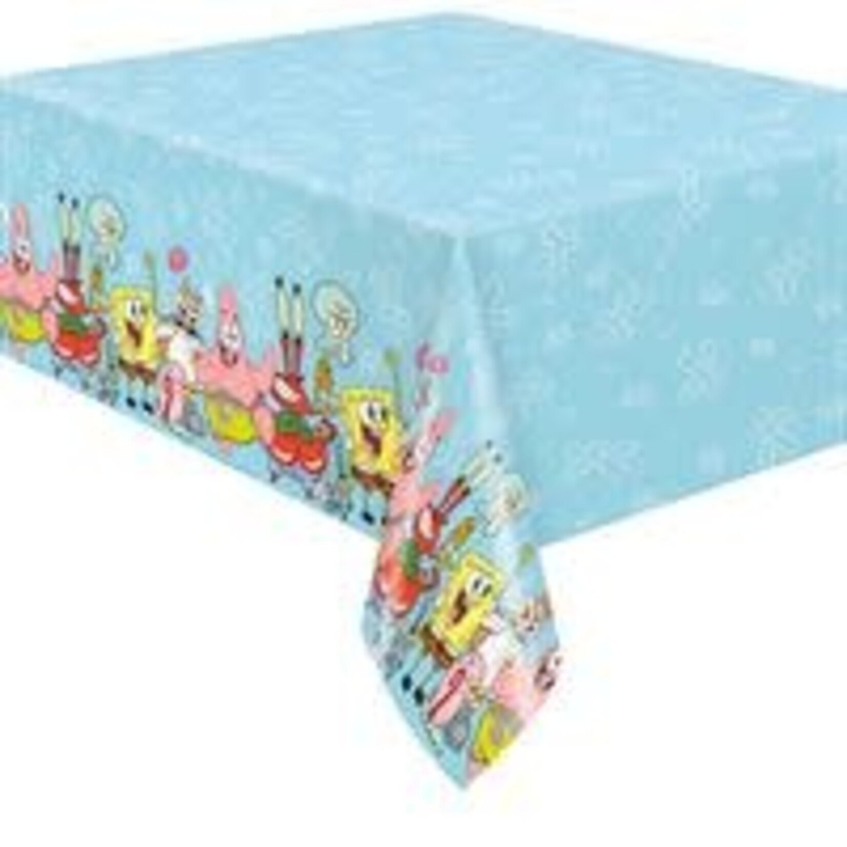 unique Spongebob Plastic Tablecover - 1ct. (54" x 84")