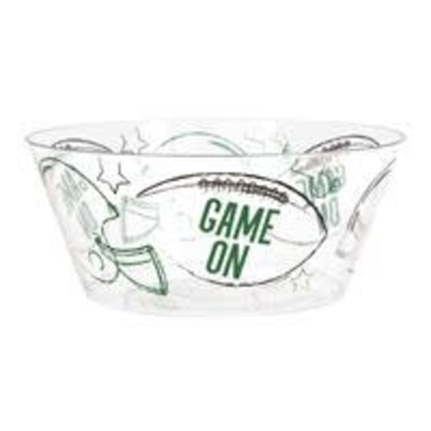 unique Football Plastic Serving Bowl - 1ct. (3.6L)