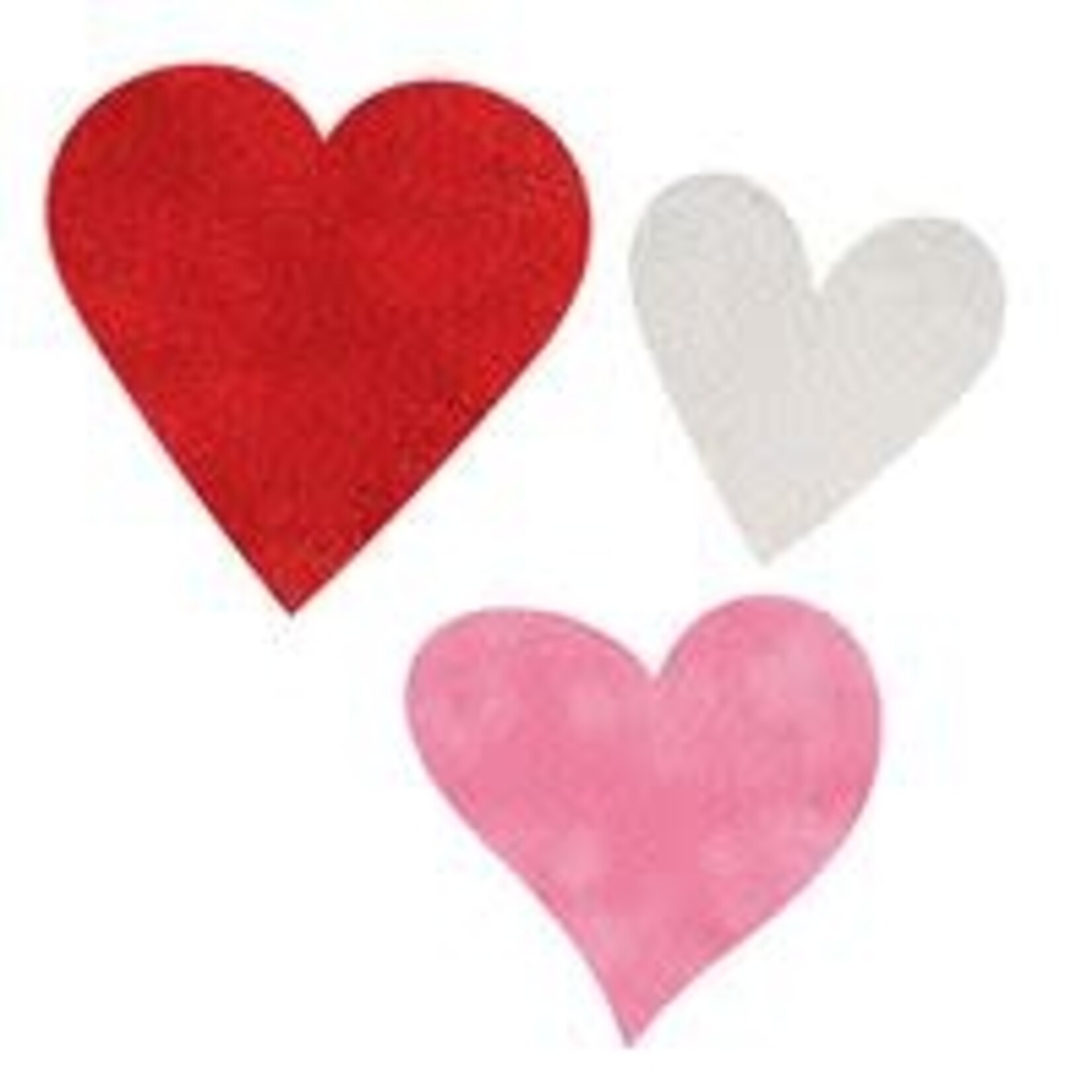 unique Glitter Heart Cutouts Asst. Sizes - 6ct.