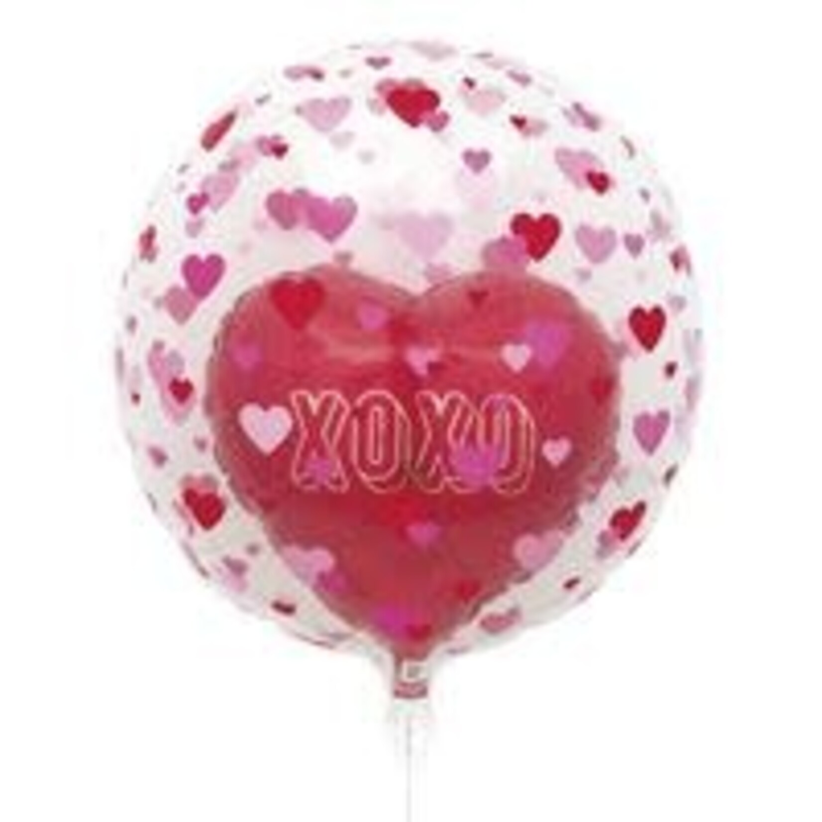 unique Valentine's Day Double Stuffed Heart Balloon - 1ct.