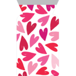 Creative Converting All Over Hearts Zipper Treat Bags - 12ct.