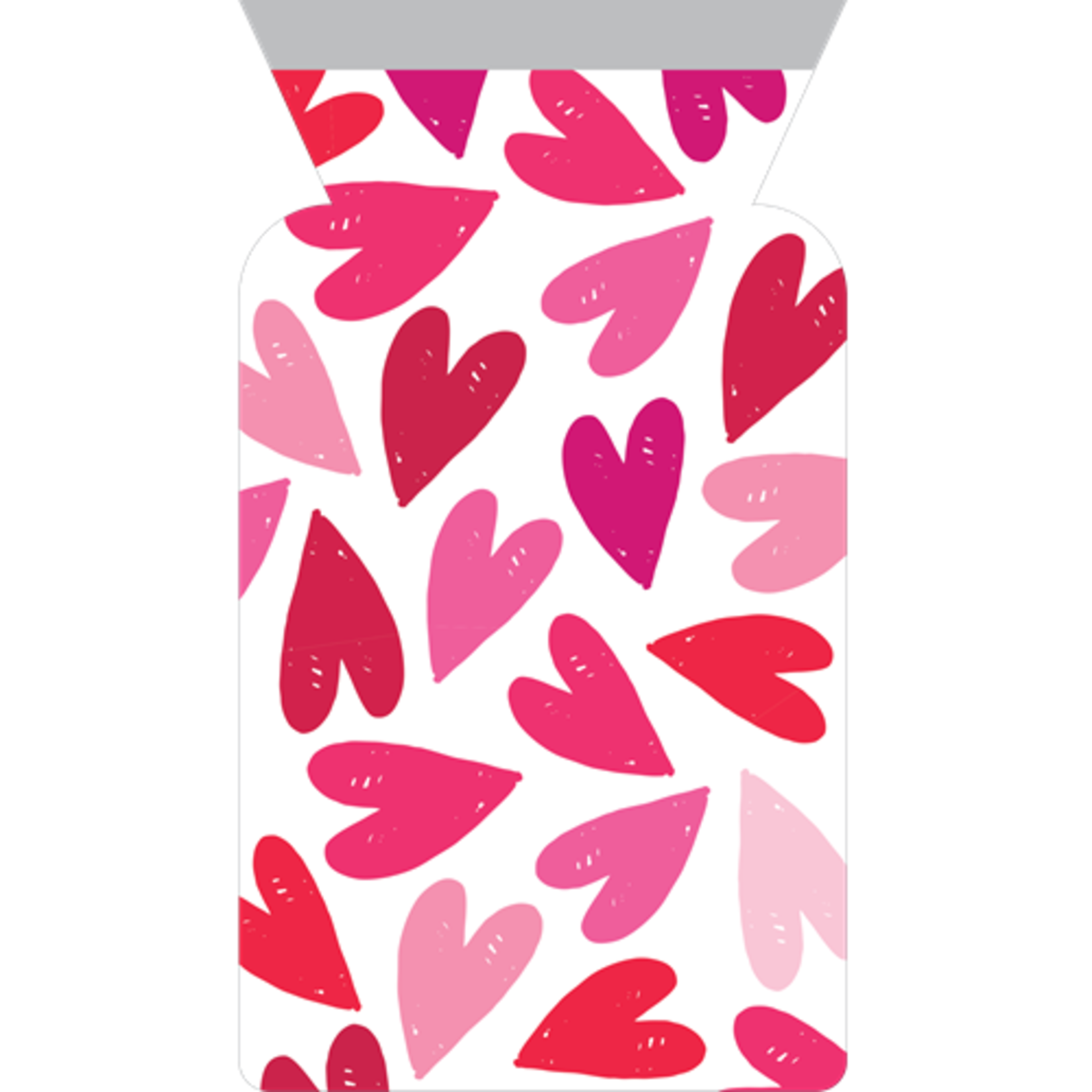 Creative Converting All Over Hearts Zipper Treat Bags - 12ct.