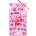Creative Converting Happy Valentine's Day Cello Treat Bags w/ Ties - 20ct.
