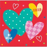 Creative Converting Vivacious Valentine Beverage Napkins - 16ct.