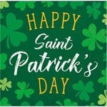 Creative Converting Happy St. Patrick's Day Beverage Napkins - 16ct.