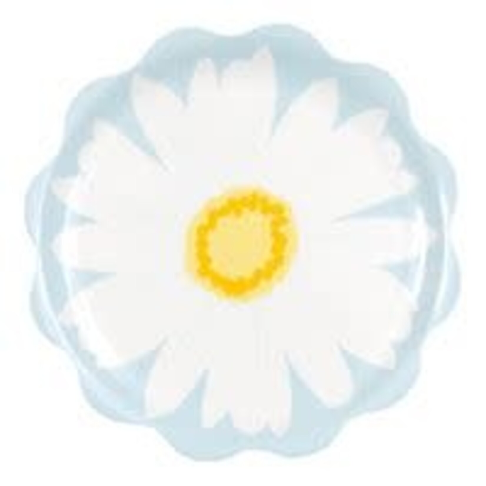unique 14" Fresh Daisy Scalloped Serving Tray - 1ct.