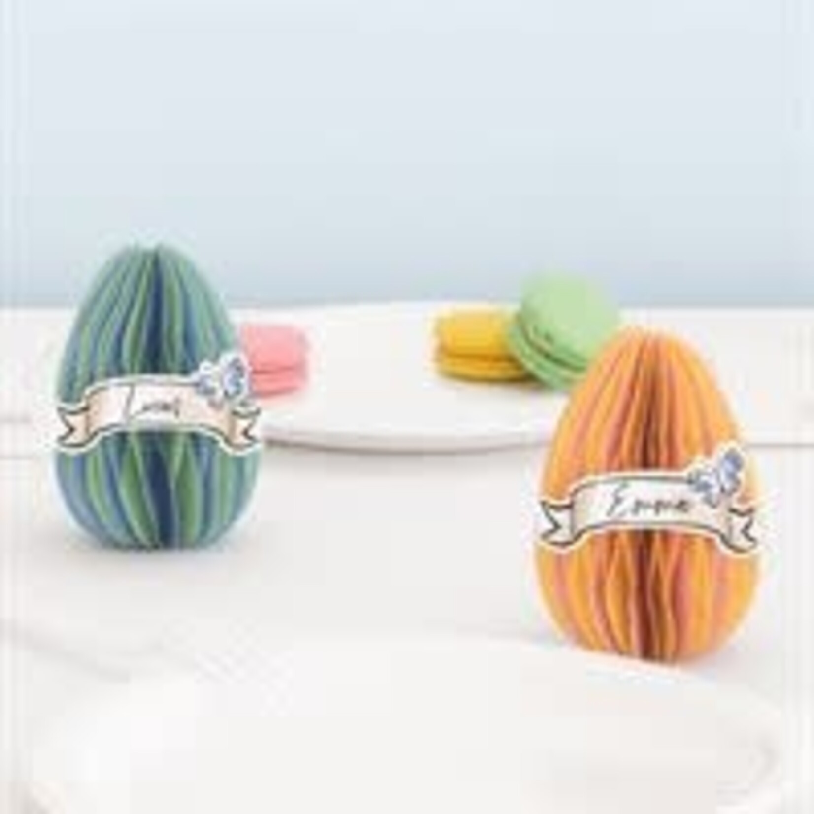 unique 6" Easter Egg Honeycomb Place Card Decoration - 4ct.