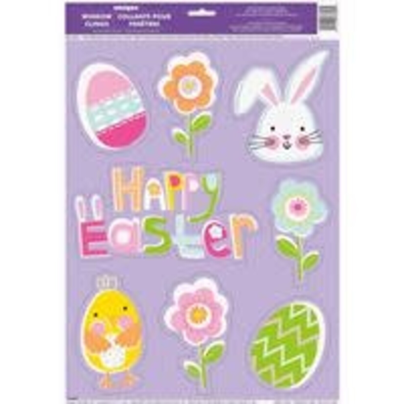 unique Lilac Easter Window Clings - 8ct.