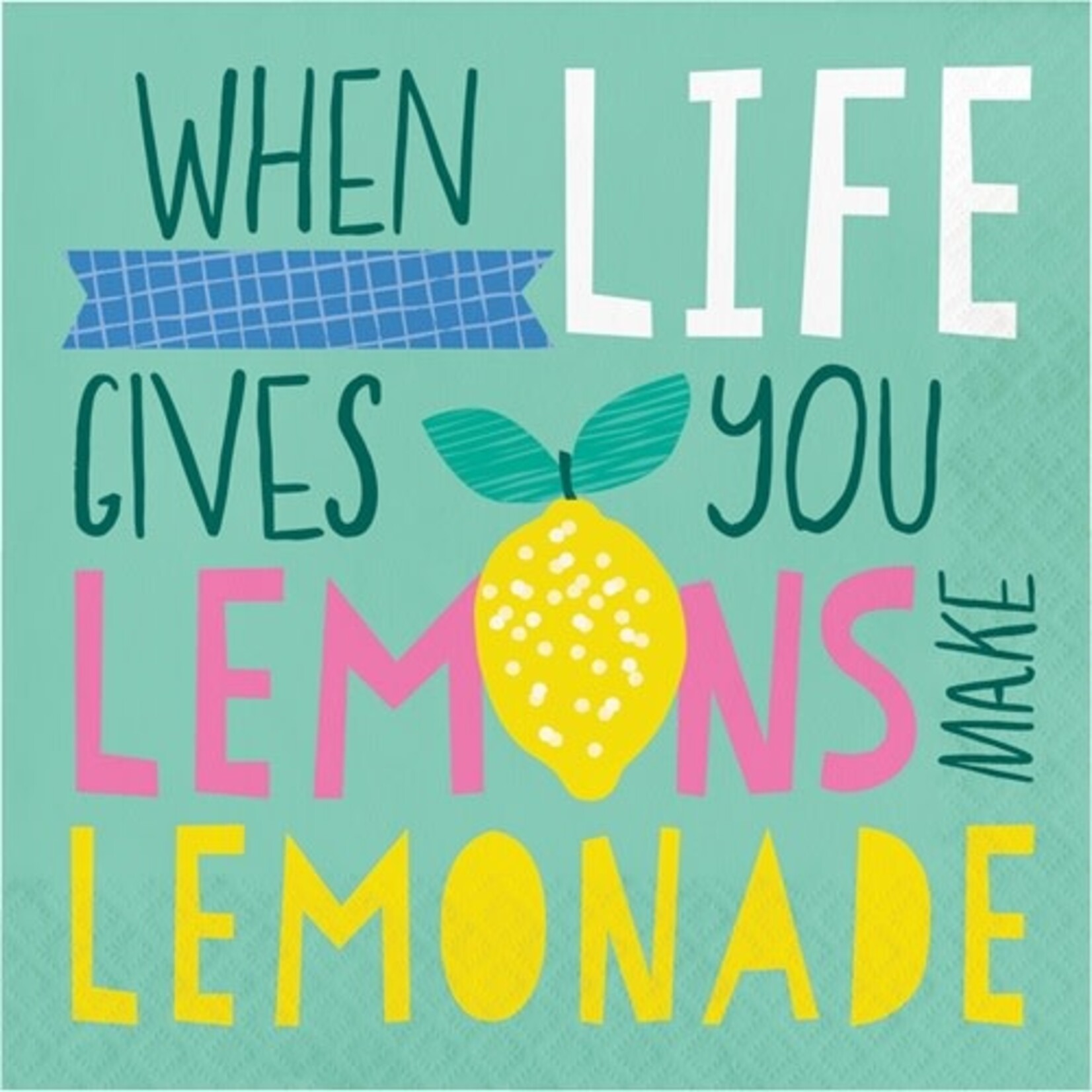 Creative Converting Luscious Lemons Lunch Napkins - 16ct.