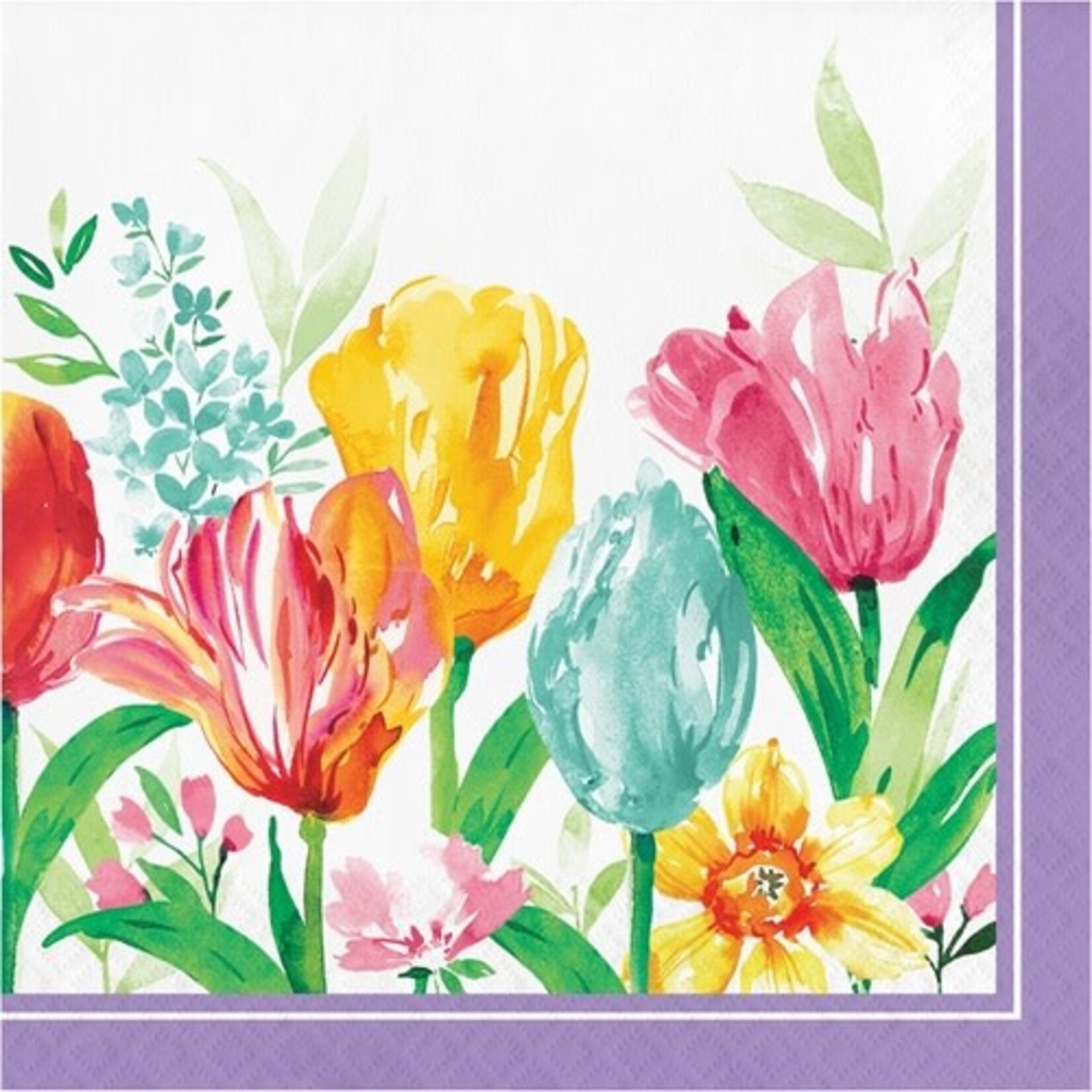 Creative Converting Beautiful Blooms Lunch Napkins - 16ct.