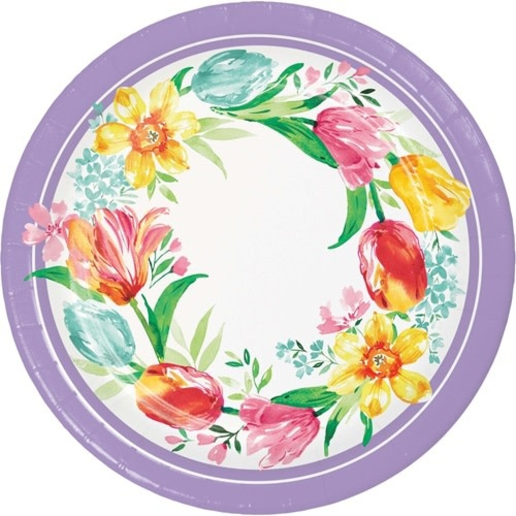 Creative Converting 7" Beautiful Blooms Plates - 8ct.