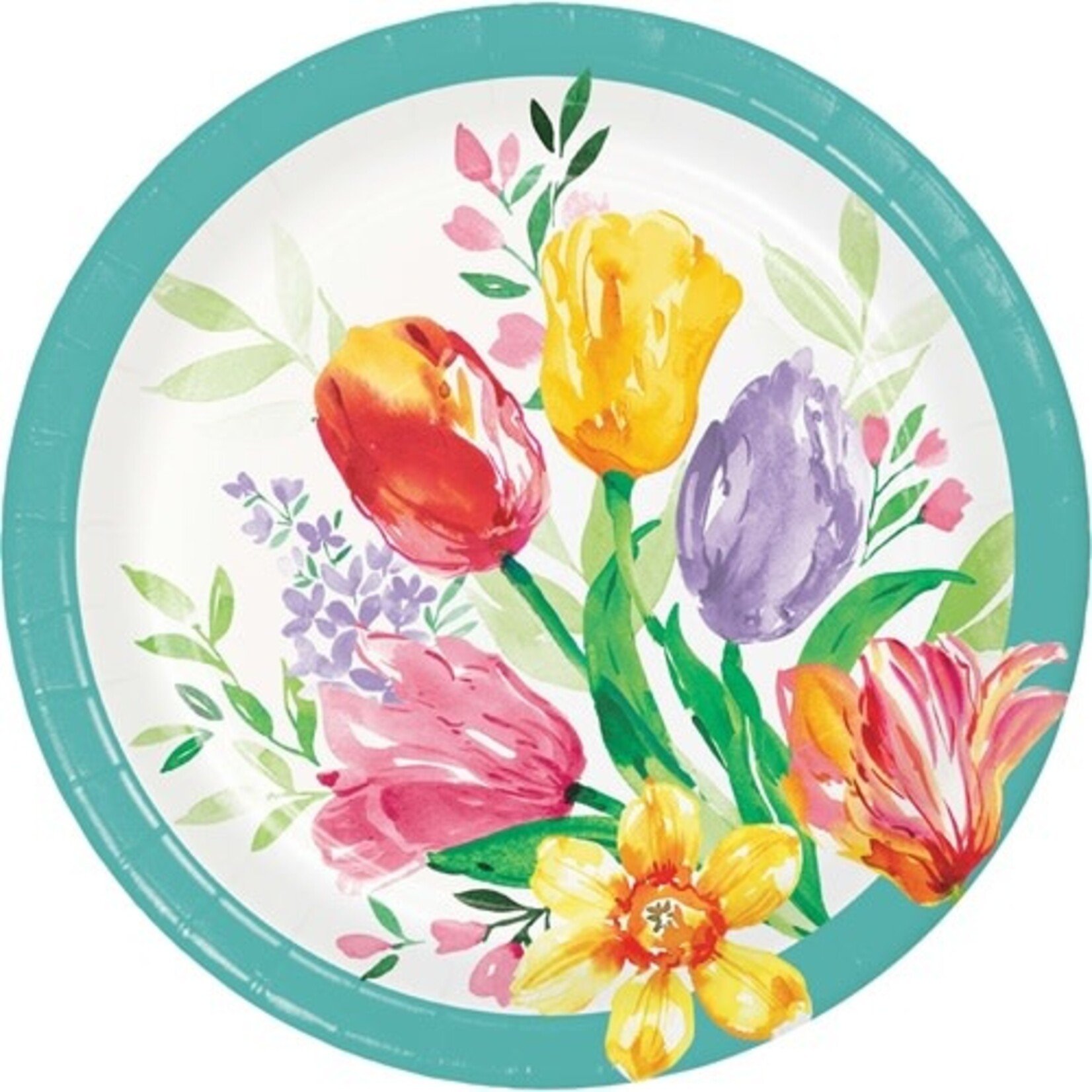 Creative Converting 9" Beautiful Blooms Plates - 8ct.