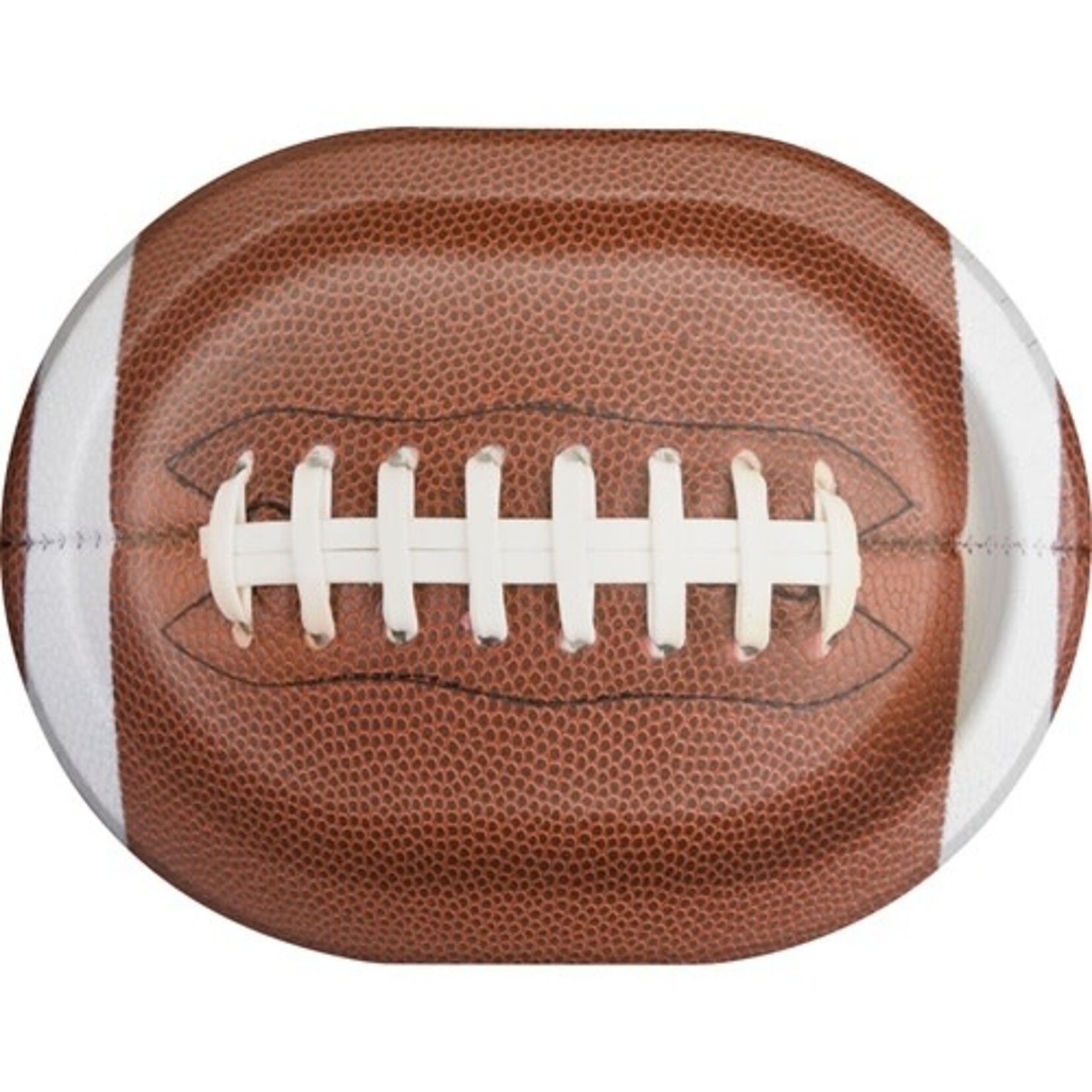 Creative Converting 12" Touchdown Time Oval Paper Plate -  8ct.  (12" x 9")