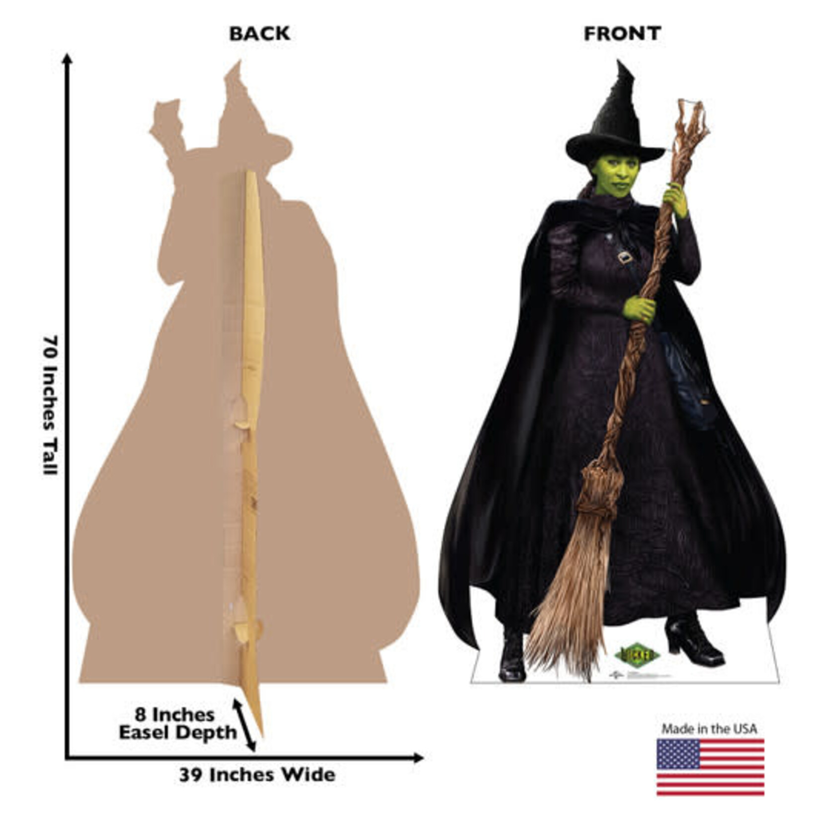 Advanced Graphics Elphaba From Wicked Life-Size Cutout - 1ct. (70" x 39")
