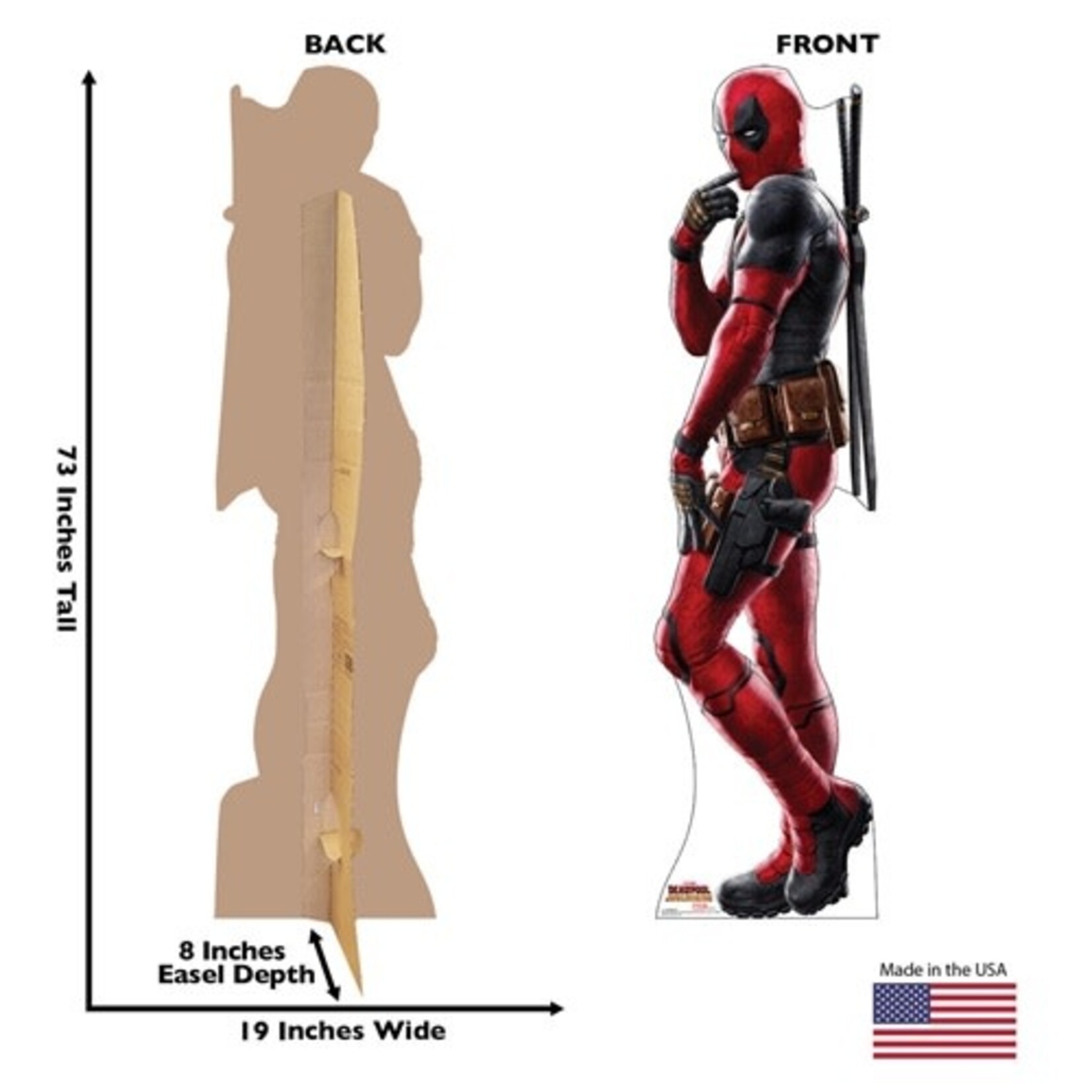 Advanced Graphics Marvel's Deadpool Life-Size Cutout - 1ct. (73" x 19")