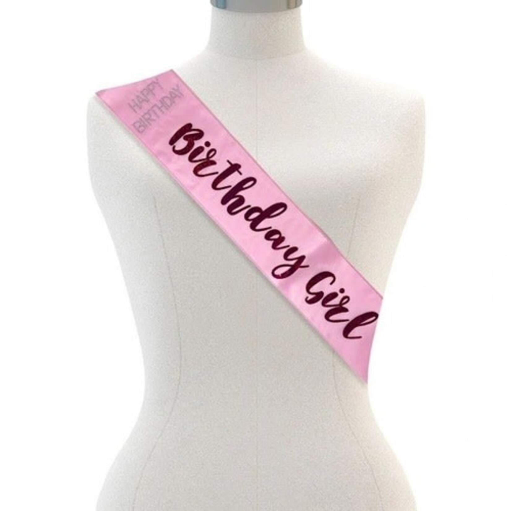 OMG International Inc. Pink Diamante "Birthday Girl" Sash - 1ct.