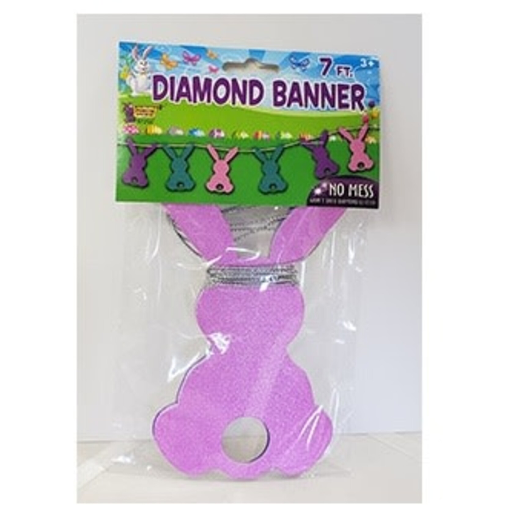 Rubies Easter Bunny Glitter Banner - 7ft.