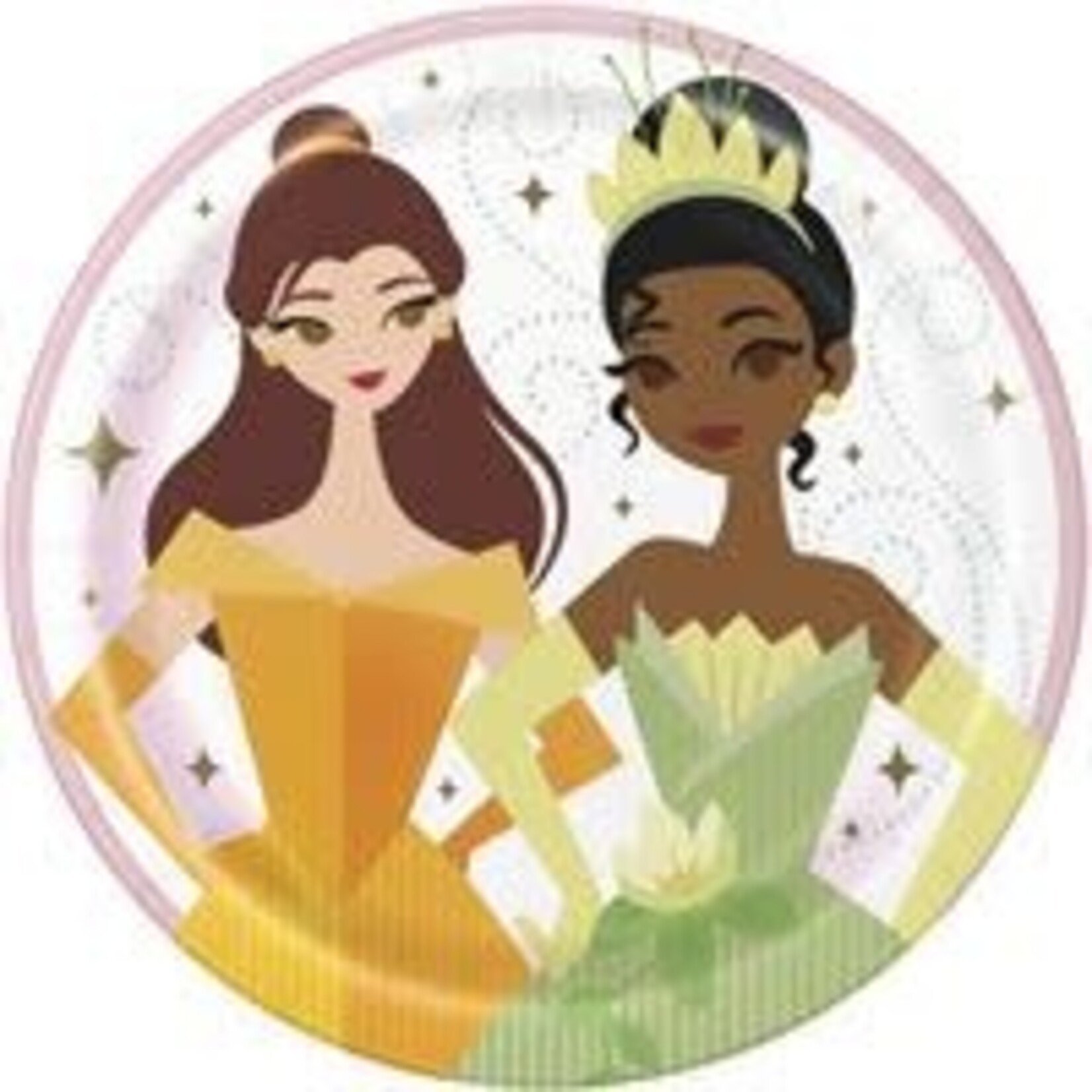 unique 7" Disney Princess Plates - 8ct.