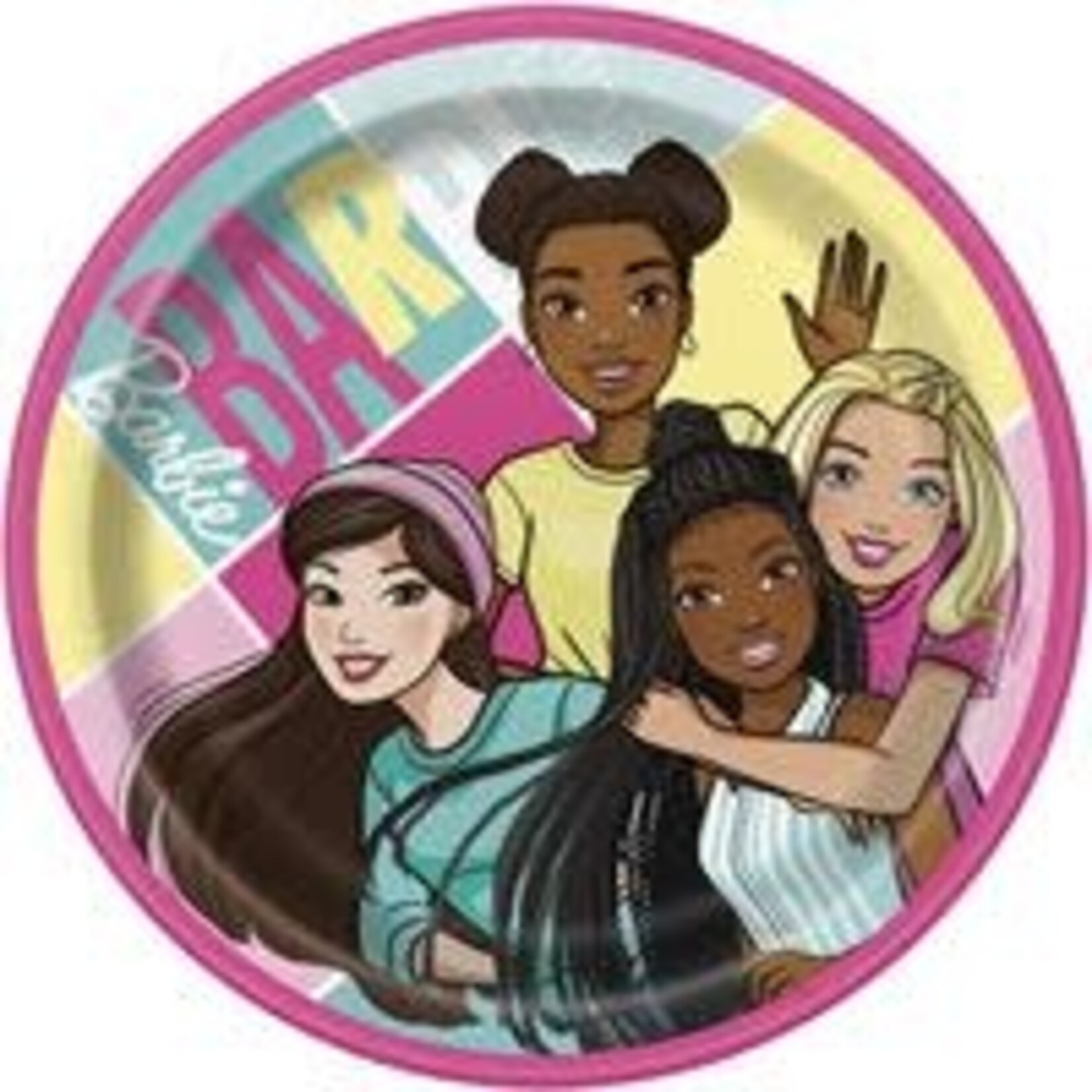 unique 7" Barbie Plates - 8ct.