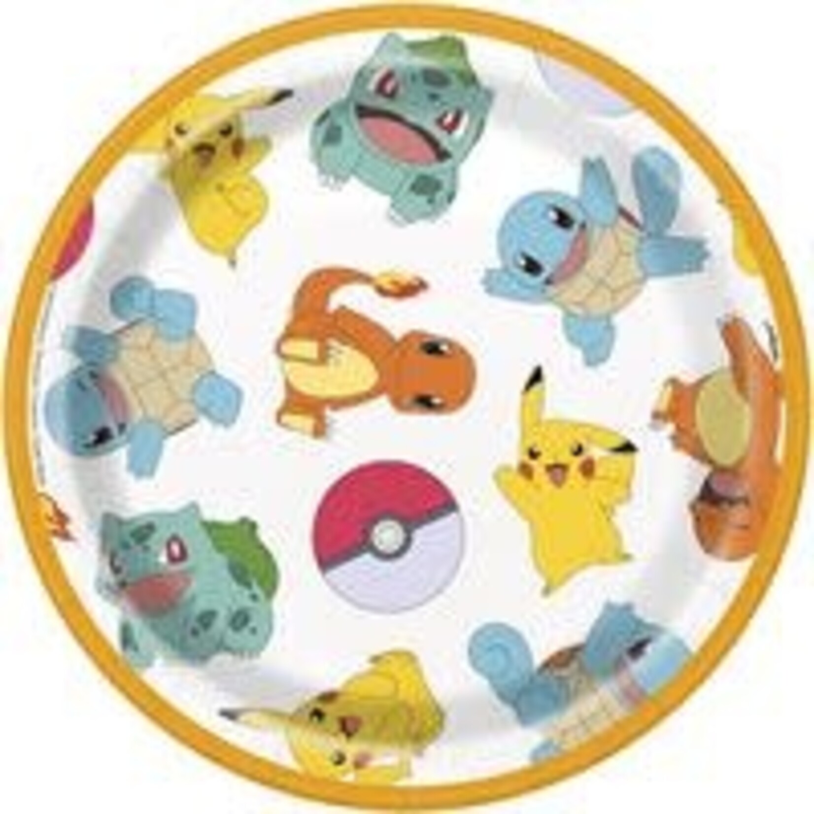 unique 7" Pokemon Plates - 8ct.
