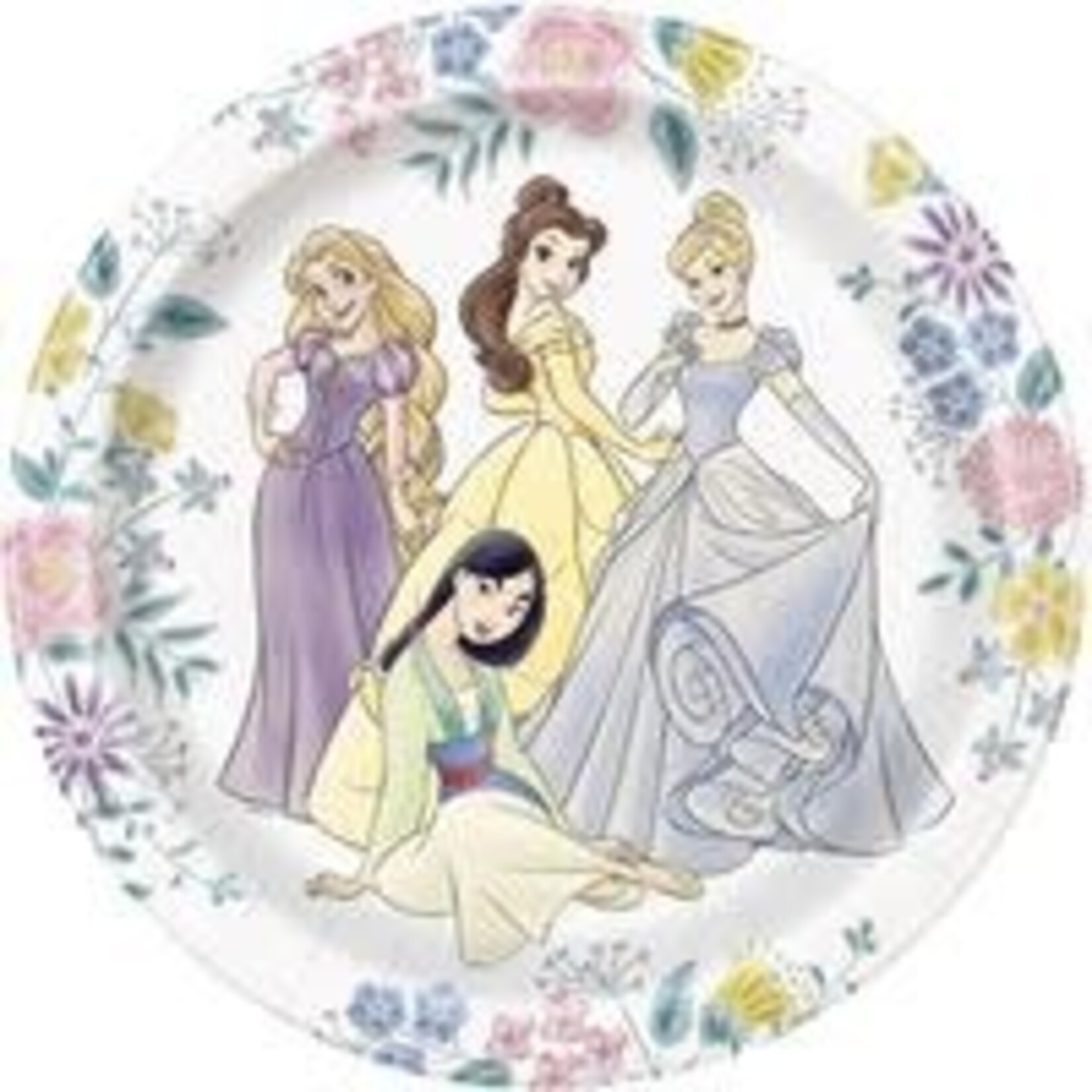 unique 9" Disney Princess Plates - 8ct.