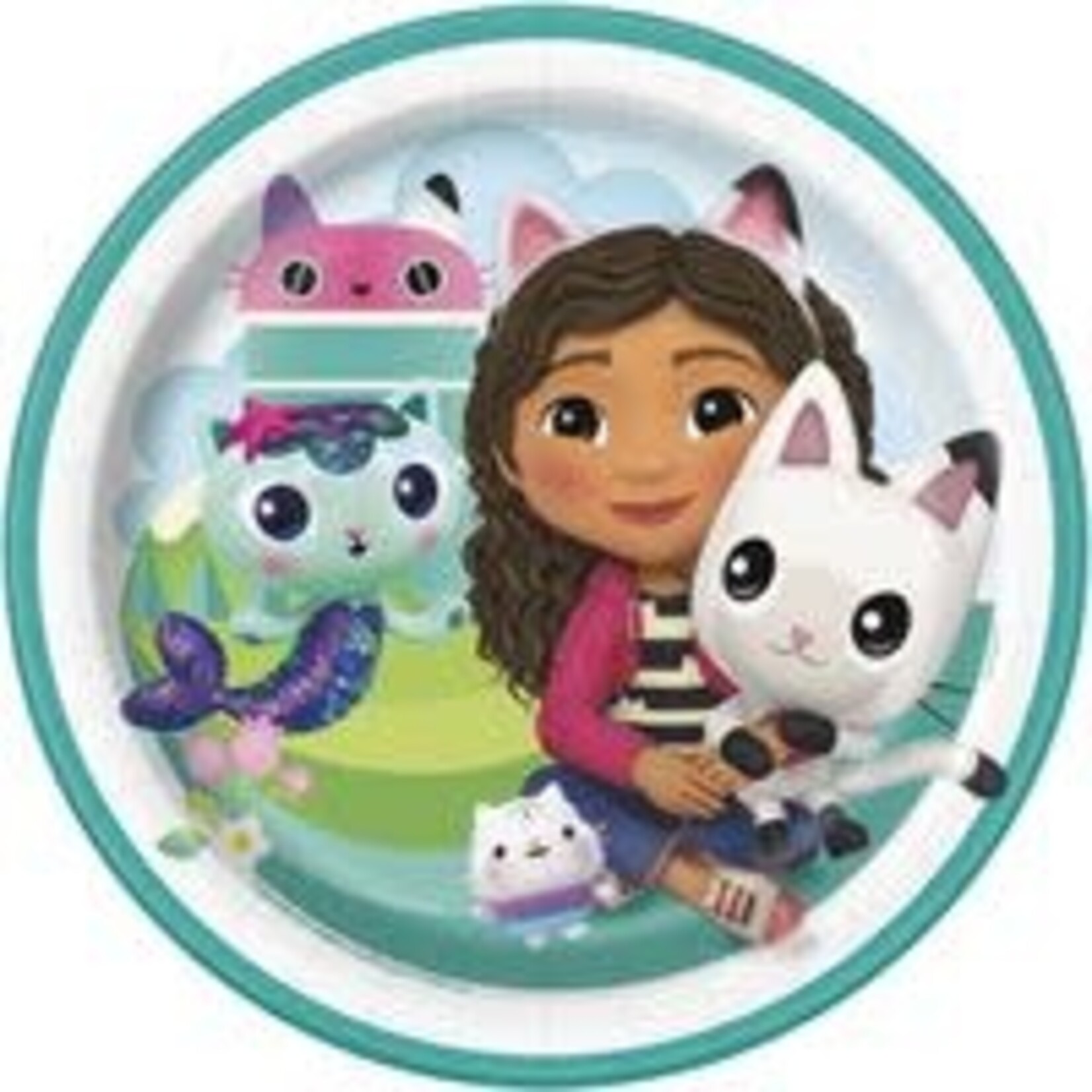 unique 7" Gabby's Dollhouse Plates - 8ct.