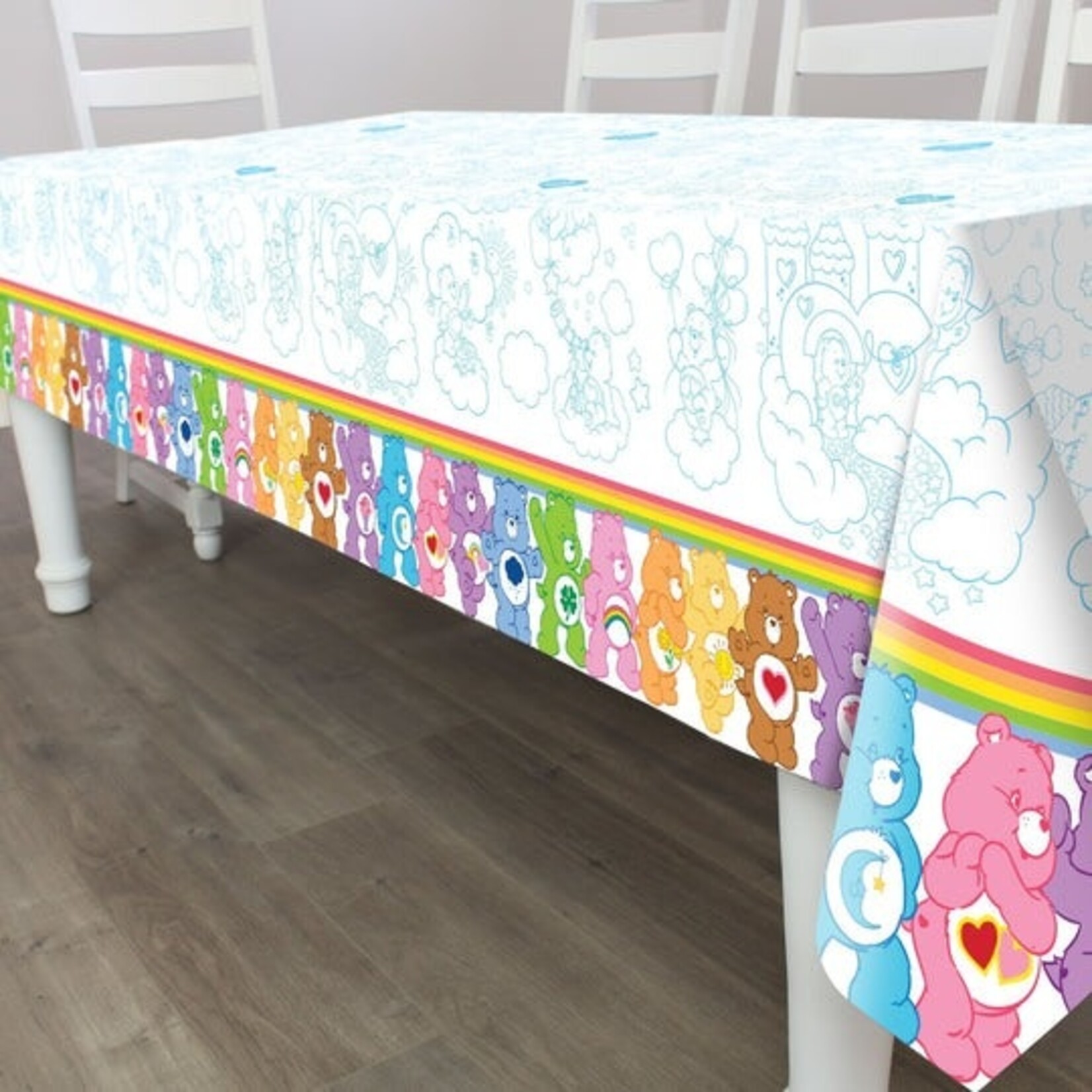 Prime Party Care Bears Plastic Tablecover - 1ct. (54" x 108")
