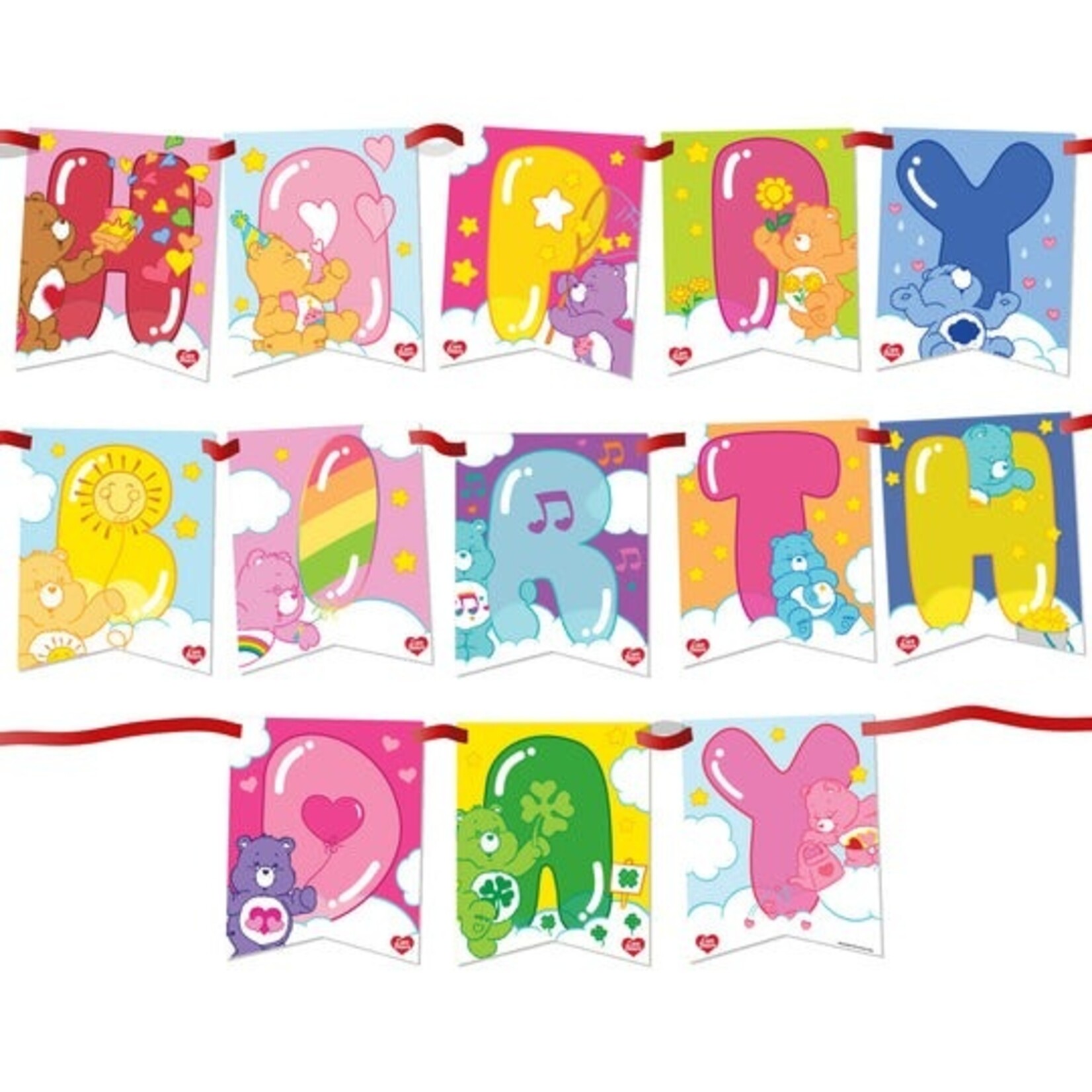 Prime Party 6.5' Care Bears Birthday Banner - 1ct.