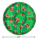 Creative Converting 15" Football 5 Section Serving Tray - 1ct.