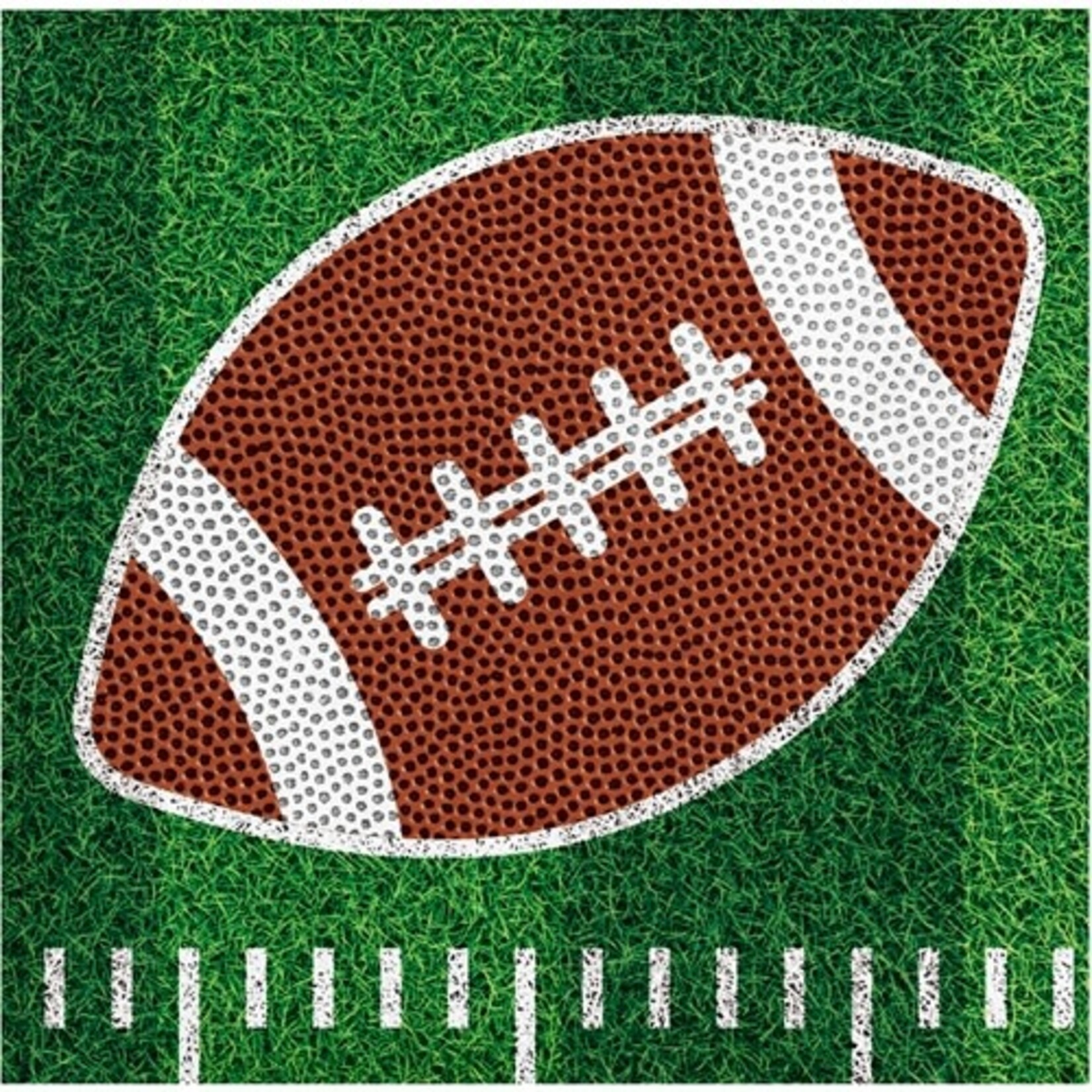 Creative Converting Tailgate Time Football Beverage Napkins - 16ct.