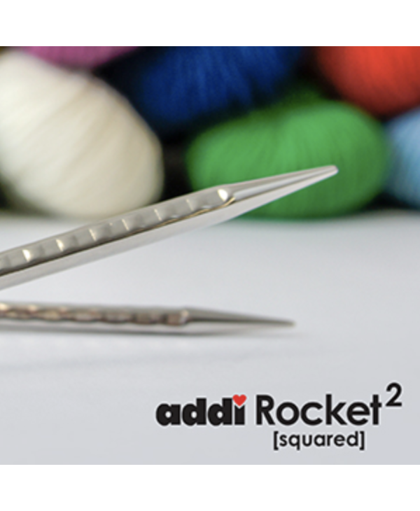 40 Addi Rocket SQUARED Fixed Circular Needles-addi Rocket Squared Needles-addi  Knitting Needles-addi Rocket Circular Knitting Needles 