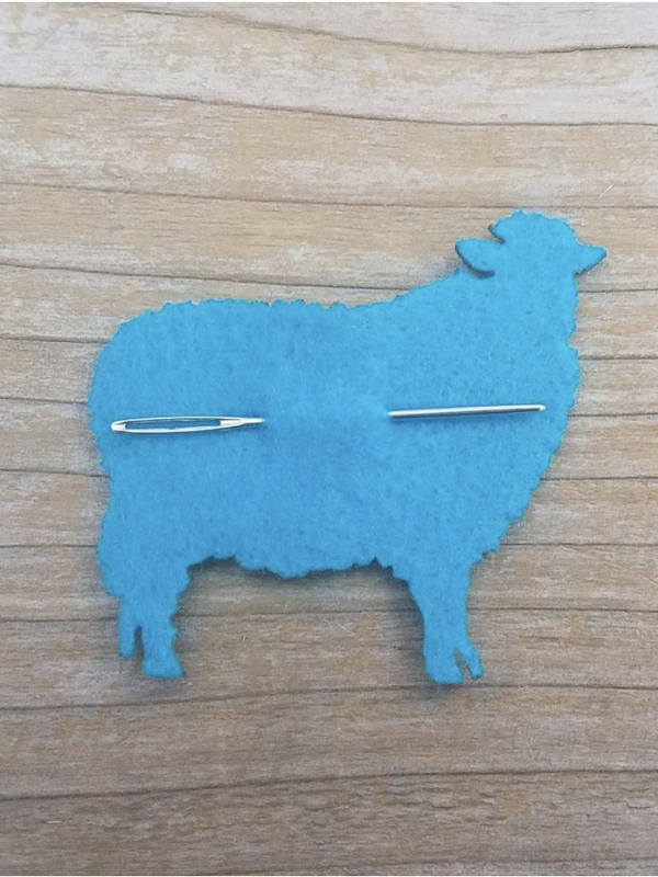 Katrinkles Darning Tapestry Needle on Felt Sheep