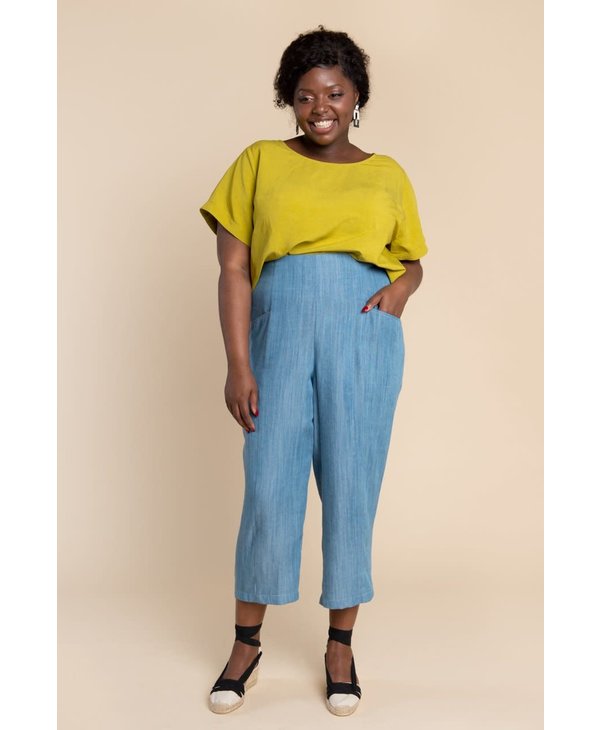 Nina Wide Leg Linen Trouser