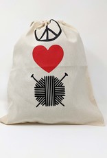 Knitterella Drawstring Bag