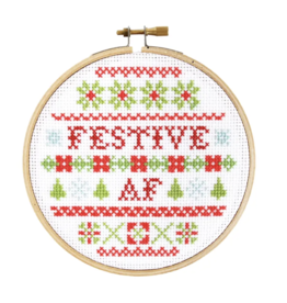 Stranded Stitch Cross Stitch Kit holiday designs