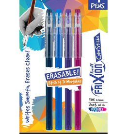 Pilot FriXion ColorSticks Heat Erasable Pen 4 pack