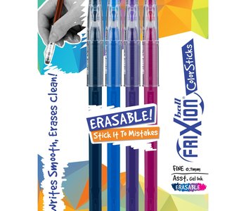 FriXion ColorSticks Heat Erasable Pen 4 pack